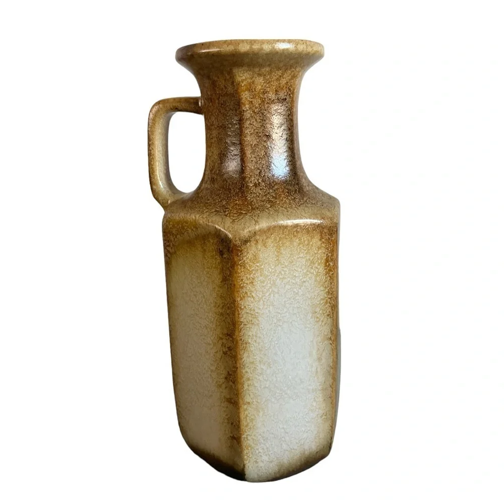 Vintage SCHEURICH 497-28‎ Jug Vase WEST GERMANY Art Pottery MCM Fat Lava Era